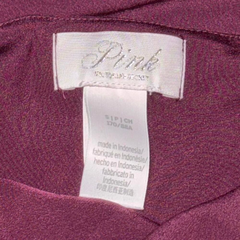 PINK Victoria's Secret "Fall In Love Midi Dress" - Plum Burgundy Slip Dress - Picture 8 of 13